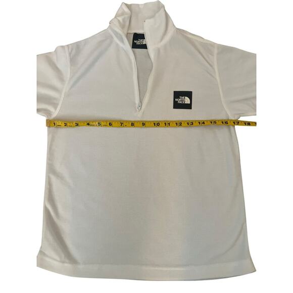 THE NORTH FACE WOMENS 3/4 ZIP COLLARED LONG SLEEVE PULL OVER WHITE SIZE S - Picture 7 of 12
